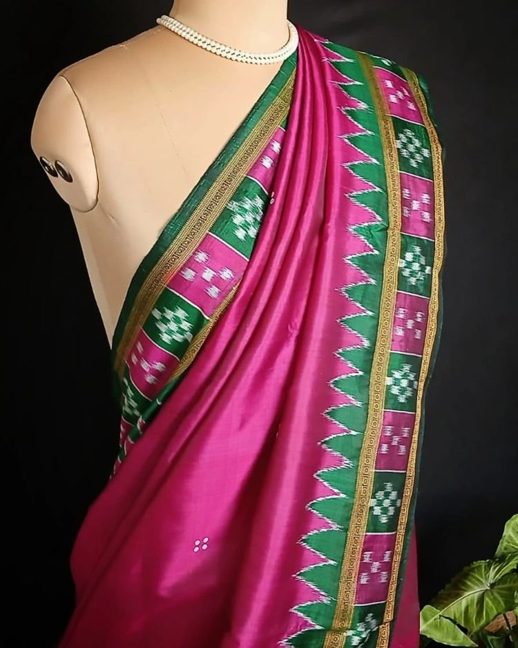 Pure silk Nuapatna Khandua Pata saree – (PNKP0015) - Image 8