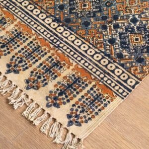 Kalamkari Dhurrie from Warangal (2 x 6 ft) – (NWKD1032)