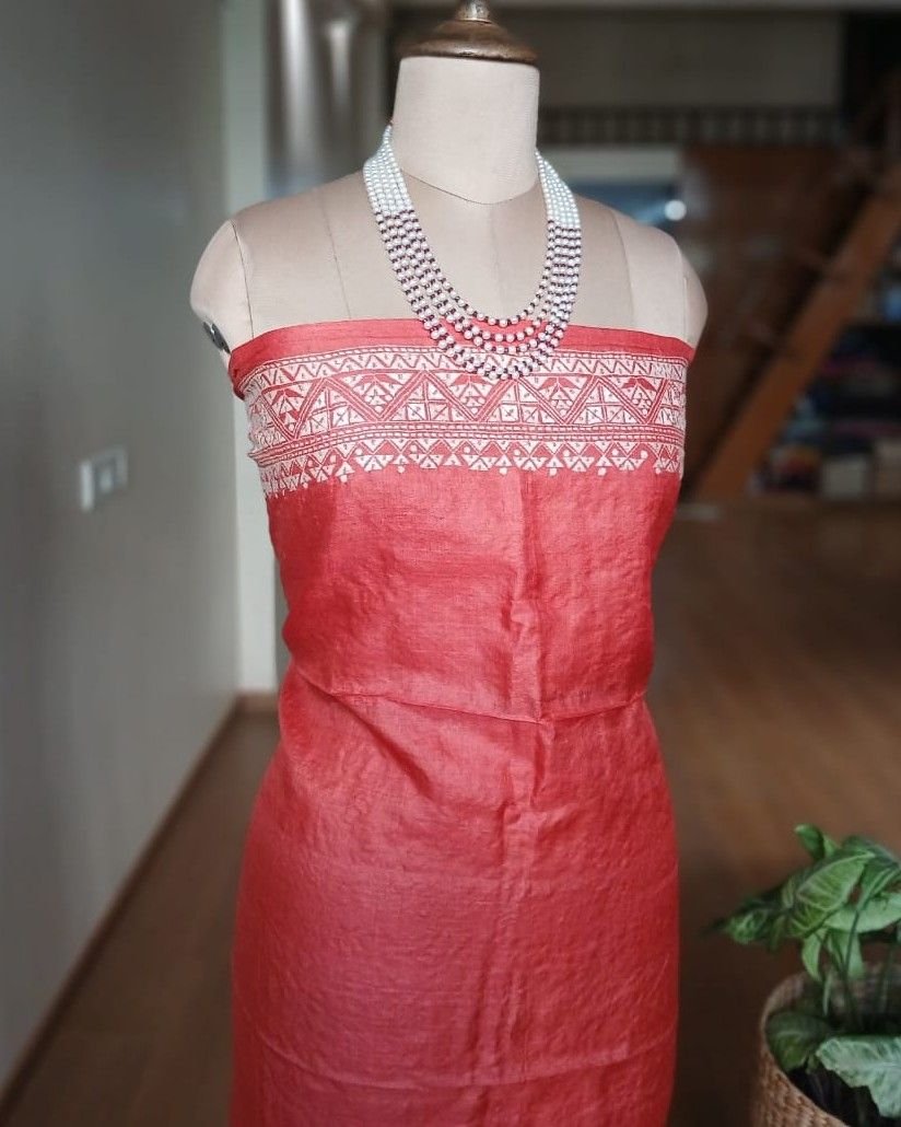 PadmaShree Takdira Begum’s Tussar Silk Kantha Saree – (SKTS1019) - Image 10