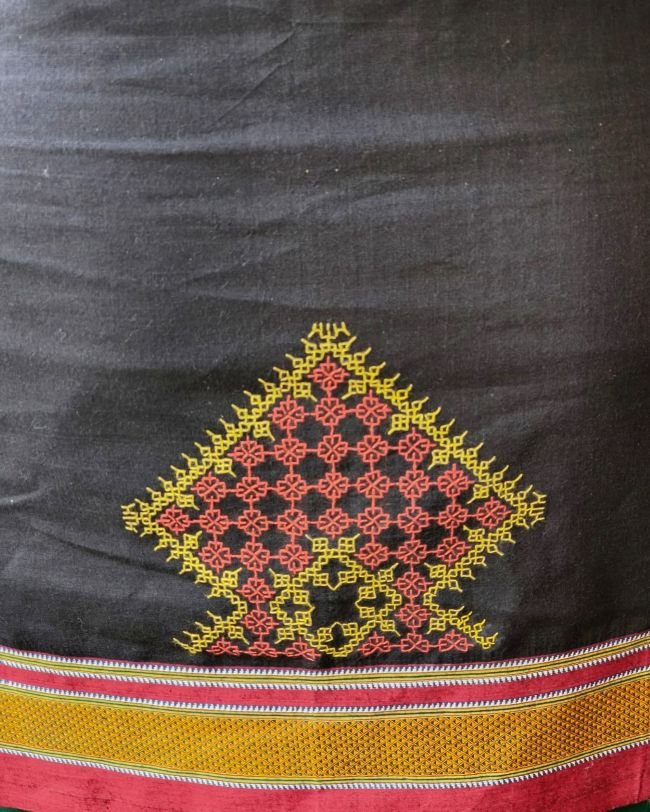 Kasuti Hand-Embroidery Blouse Piece – (KHBP0052) - Image 2