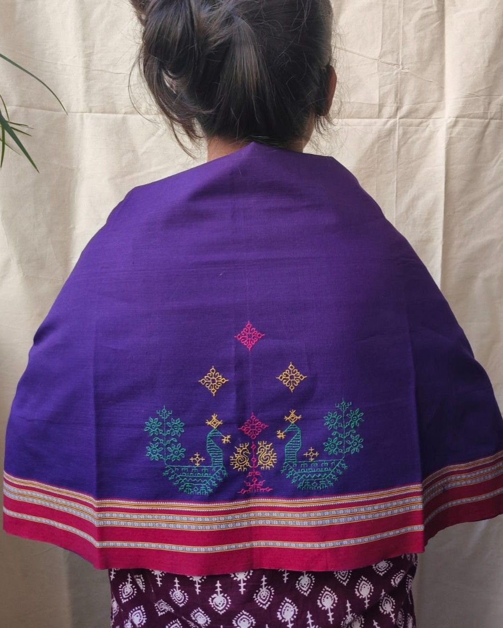 Kasuti Hand-Embroidery Blouse Piece – (KHBP0035)