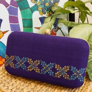 Kasuti Embroidered Clutch  - (KSTC1022)