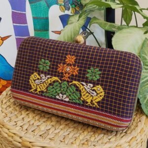 Kasuti Embroidered Clutch  - (KSTC1023)