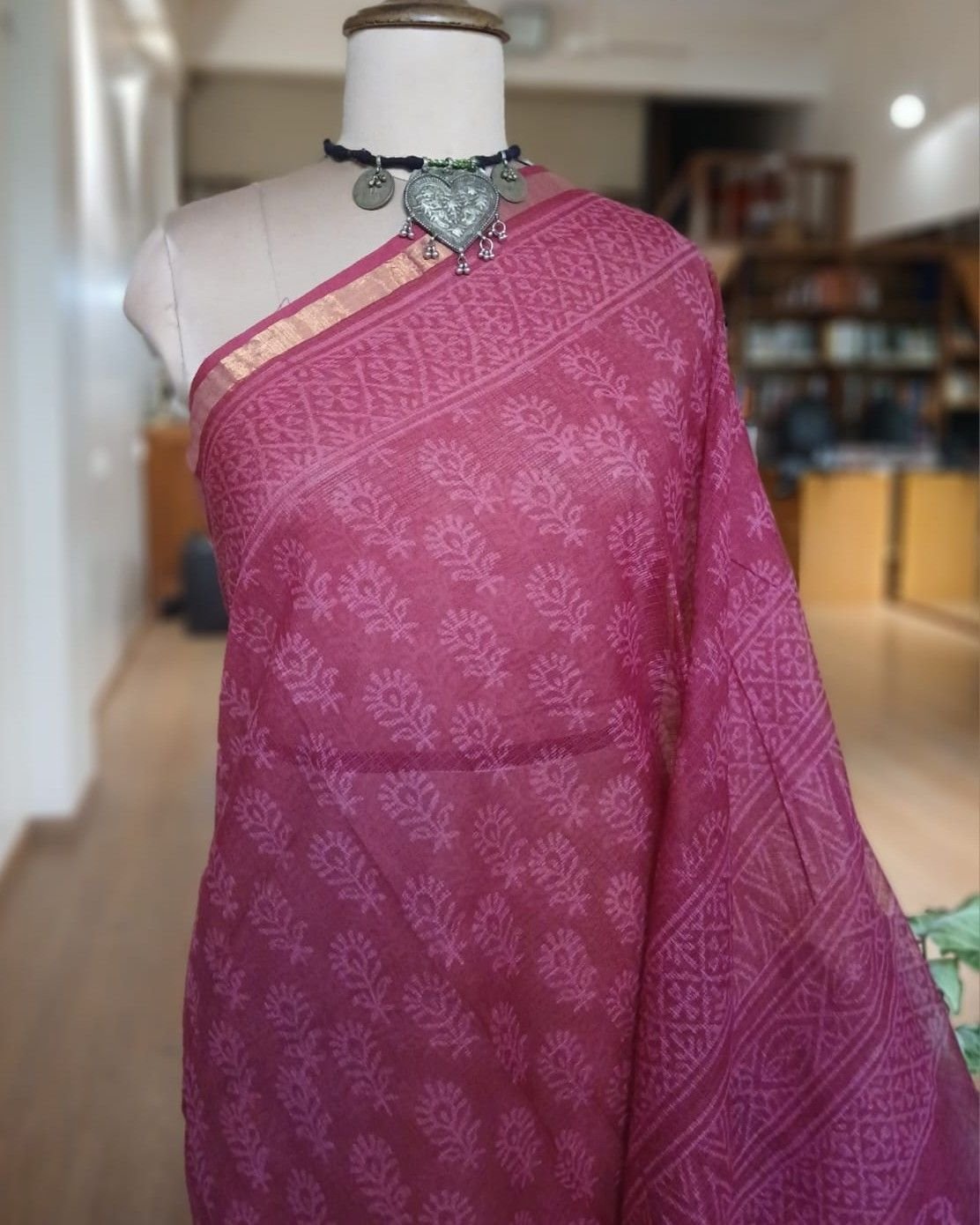 Kota Doria Cotton Saree – (KDCS1034) - Image 3