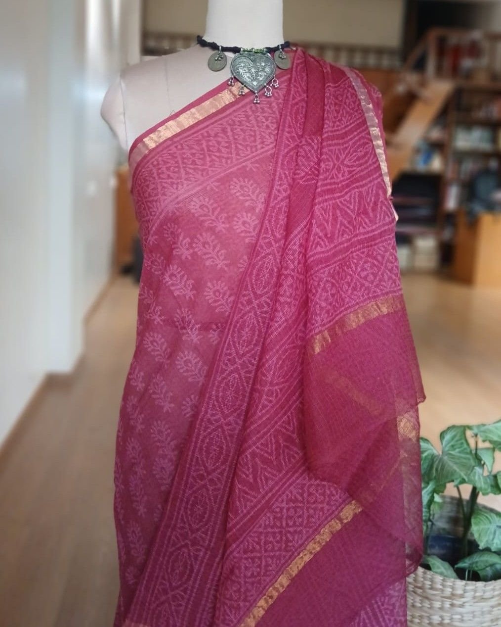 Kota Doria Cotton Saree – (KDCS1034) - Image 6