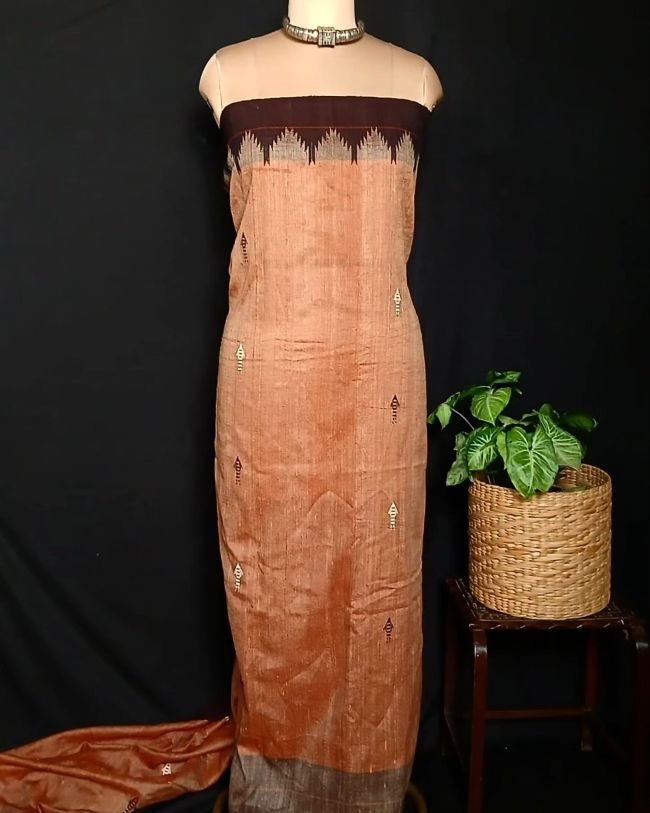 Tussar Kotpad Saree from Jeenu Panika - (CTKS0008) - Image 3