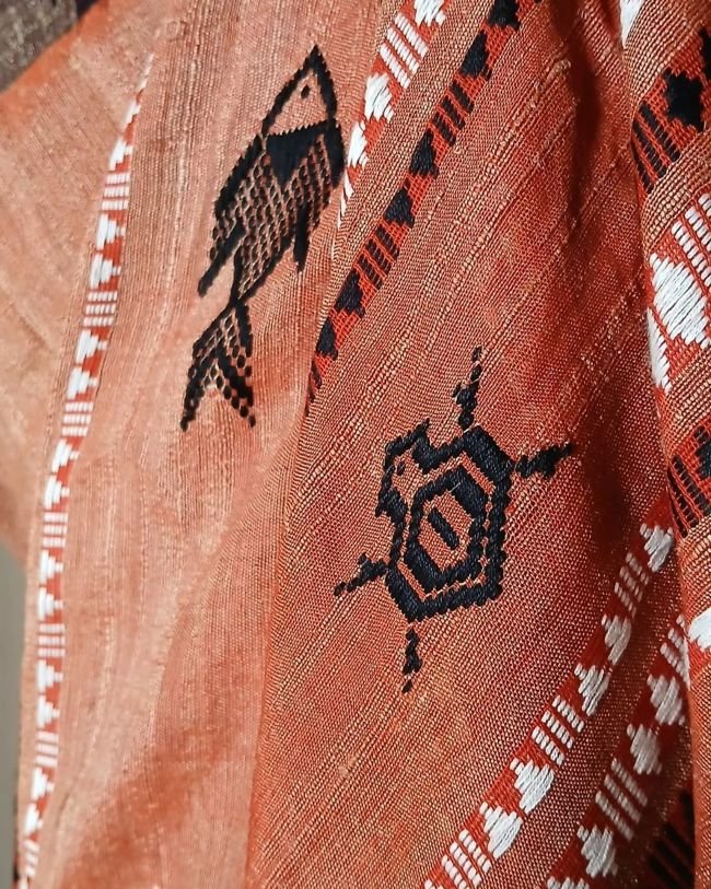 Tussar Kotpad Saree from Jeenu Panika - (CTKS0008) - Image 9