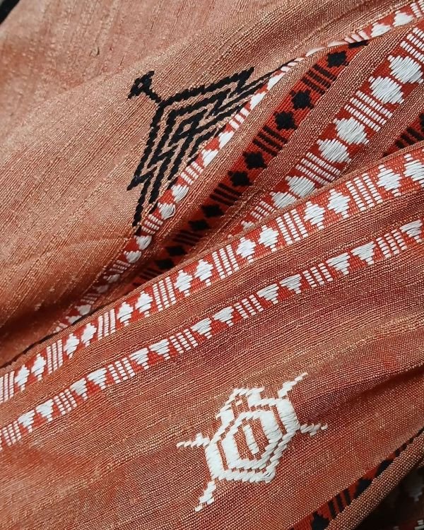 Tussar Kotpad Saree from Jeenu Panika - (CTKS0008) - Image 8