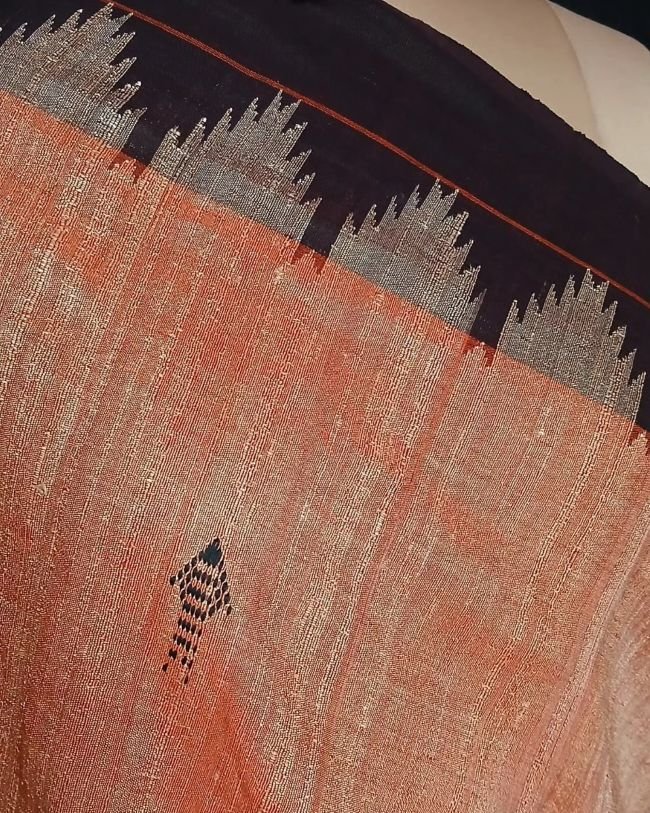 Tussar Kotpad Saree from Jeenu Panika - (CTKS0008) - Image 4