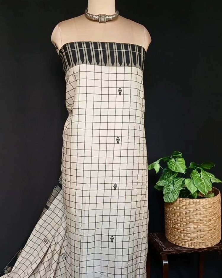 Tussar Kotpad Saree from Jeenu Panika – (CTKS0009) - Image 3