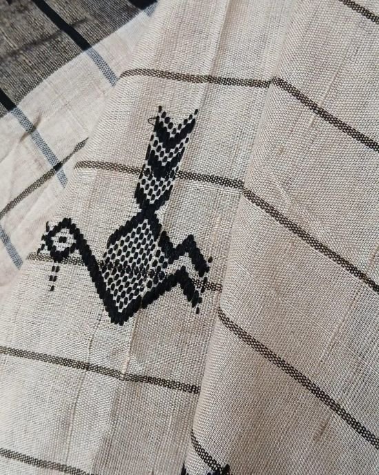 Tussar Kotpad Saree from Jeenu Panika – (CTKS0009) - Image 6