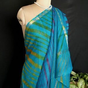 Hand tie-dye Leheriya on Kota Silk (HTKS0045)