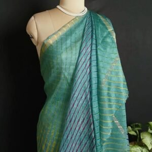 Hand tie-dye Leheriya on Kota Silk (HTKS0046)