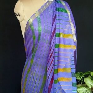 Hand tie-dye Leheriya on Kota Silk (HTKS0039)