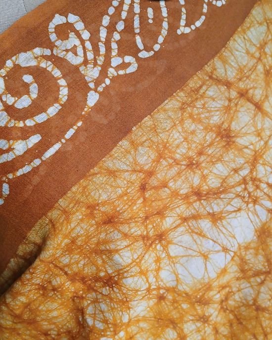 No-Zari Batik Saree from Madurai - (NZBS0001) - Image 6