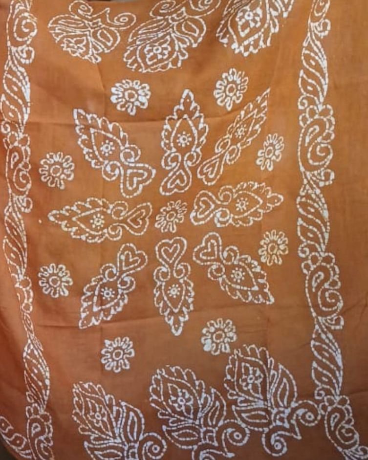 No-Zari Batik Saree from Madurai - (NZBS0001) - Image 7