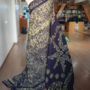 No-Zari Batik Saree from Madurai - (NZBS0003)