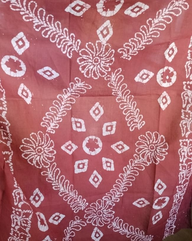 No-Zari Batik Saree from Madurai - (NZBS0005) - Image 7