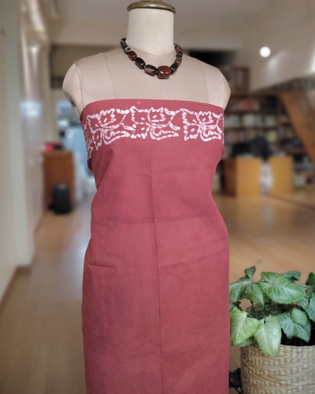 No-Zari Batik Saree from Madurai - (NZBS0005) - Image 8