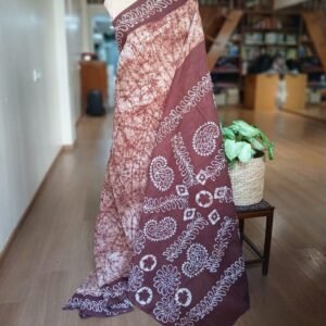 No-Zari Batik Saree from Madurai - (NZBS0009)