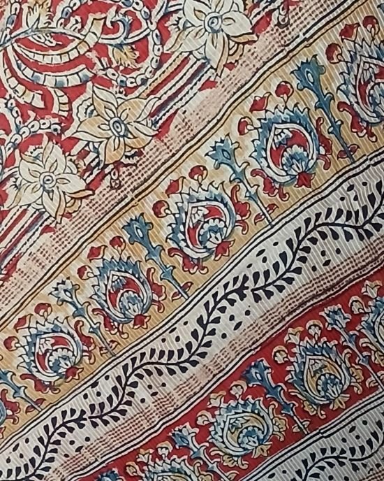 Pedana Silk-Cotton Kalamkari saree - (PSKS0005) - Image 7