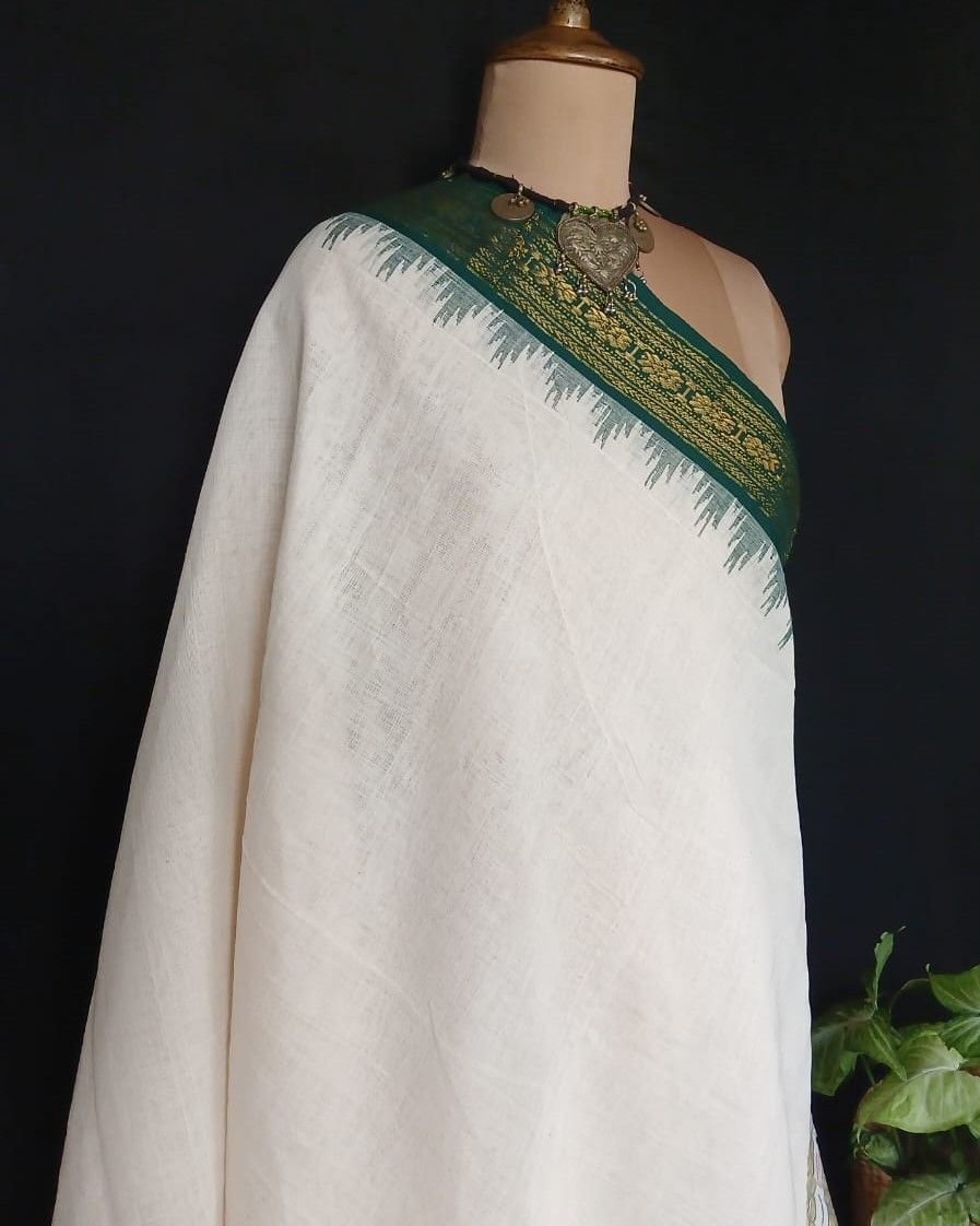Ponduru handspun and handwoven saree - (POND0011) - Image 9