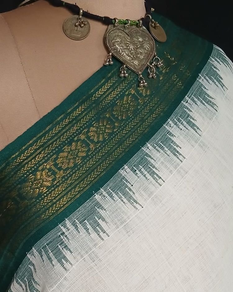 Ponduru handspun and handwoven saree - (POND0011) - Image 5