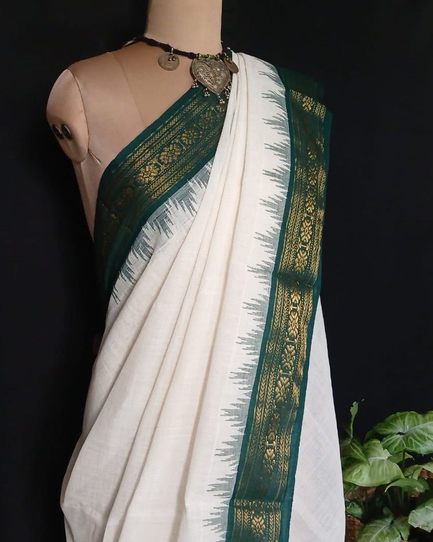 Ponduru handspun and handwoven saree - (POND0011) - Image 7