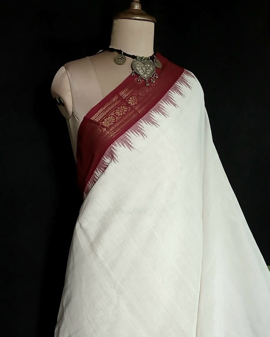 Ponduru handspun and handwoven saree - (POND0010) - Image 4
