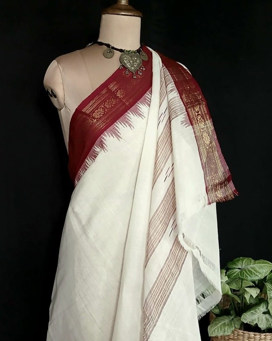 Ponduru handspun and handwoven saree - (POND0010) - Image 6