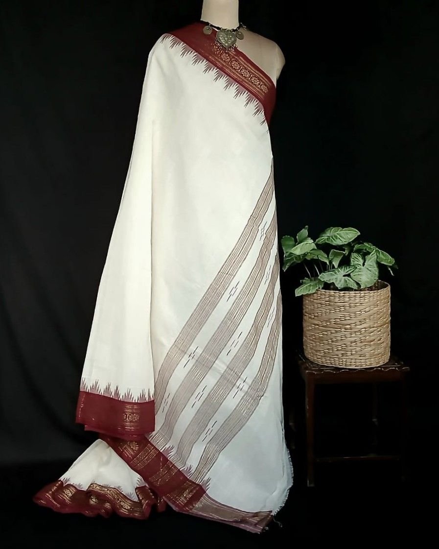 Ponduru handspun and handwoven saree - (POND0010) - Image 9