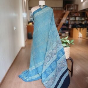 Ajrakh Mul Cotton Saree – (AMCS1045)