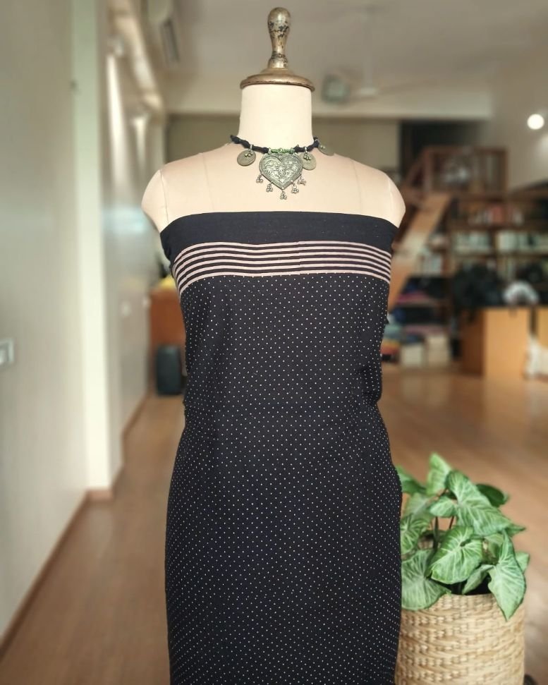 Ajrakh Mul Cotton Saree – (AMCS1044) - Image 6