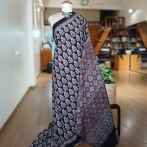 Ajrakh Mul Cotton Saree – (AMCS1053)