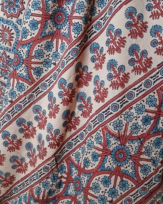 Ajrakh Mul Cotton Saree – (AMCS1054) - Image 7