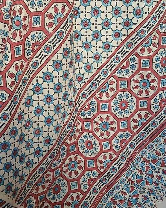 Ajrakh Mul Cotton Saree – (AMCS1052) - Image 3