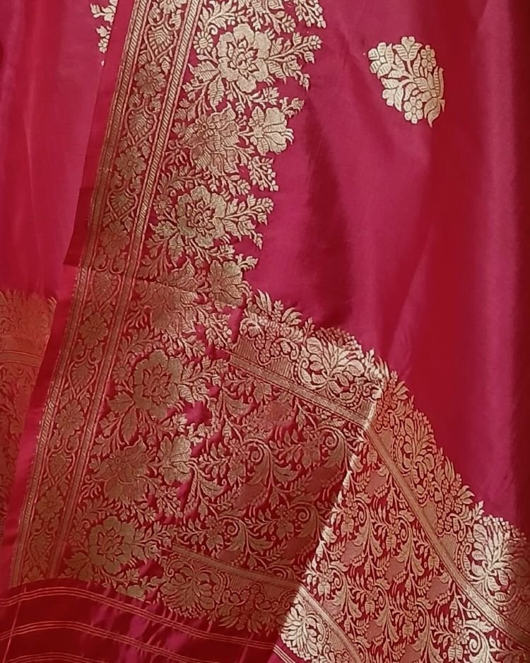Banarasi Pure Katan Silk Dupatta – (DUPT1001) - Image 4
