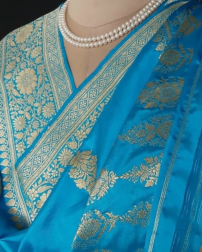 Banarasi Pure Katan Silk Dupatta – (DUPT1002) - Image 5