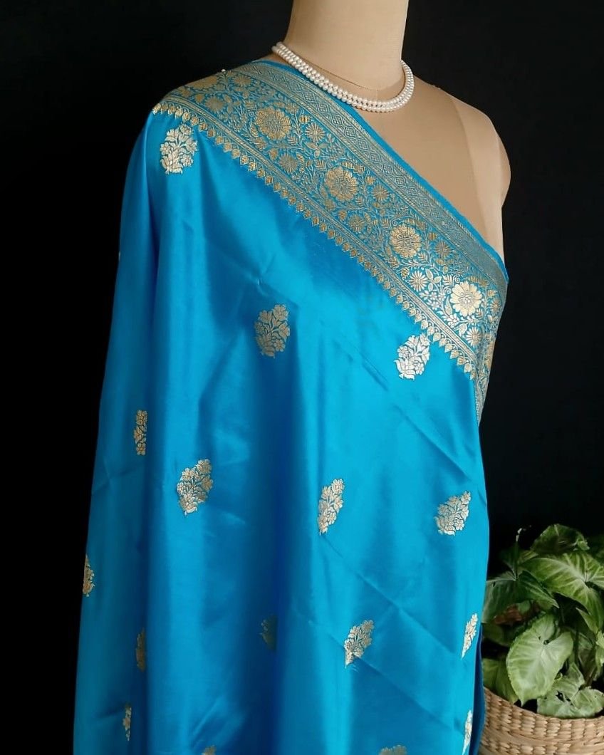 Banarasi Pure Katan Silk Dupatta – (DUPT1002) - Image 7