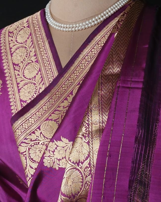 Banarasi Pure Katan Silk Dupatta – (DUPT1003) - Image 5