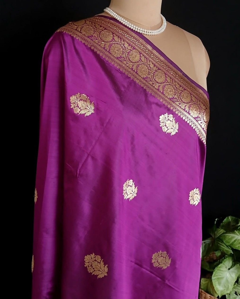 Banarasi Pure Katan Silk Dupatta – (DUPT1003) - Image 7