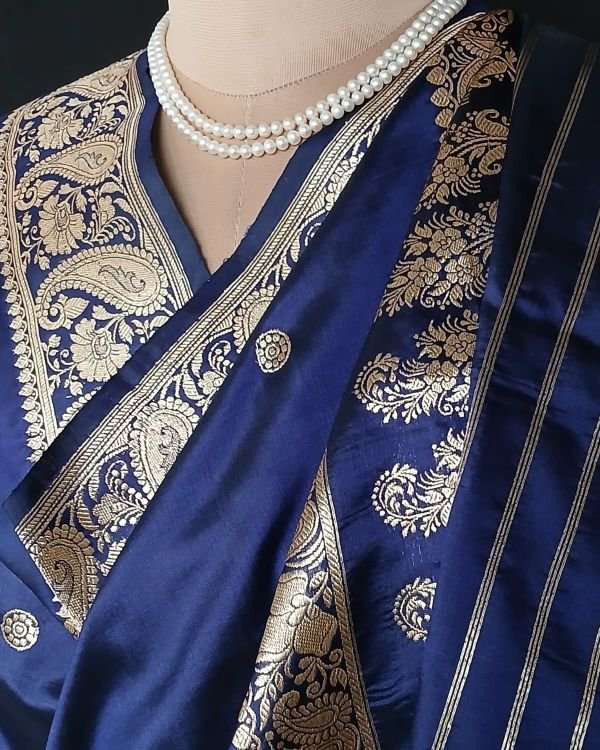 Banarasi Pure Katan Silk Dupatta – (DUPT1004) - Image 5