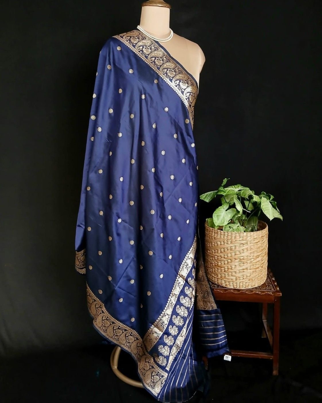 Banarasi Pure Katan Silk Dupatta – (DUPT1004) - Image 6