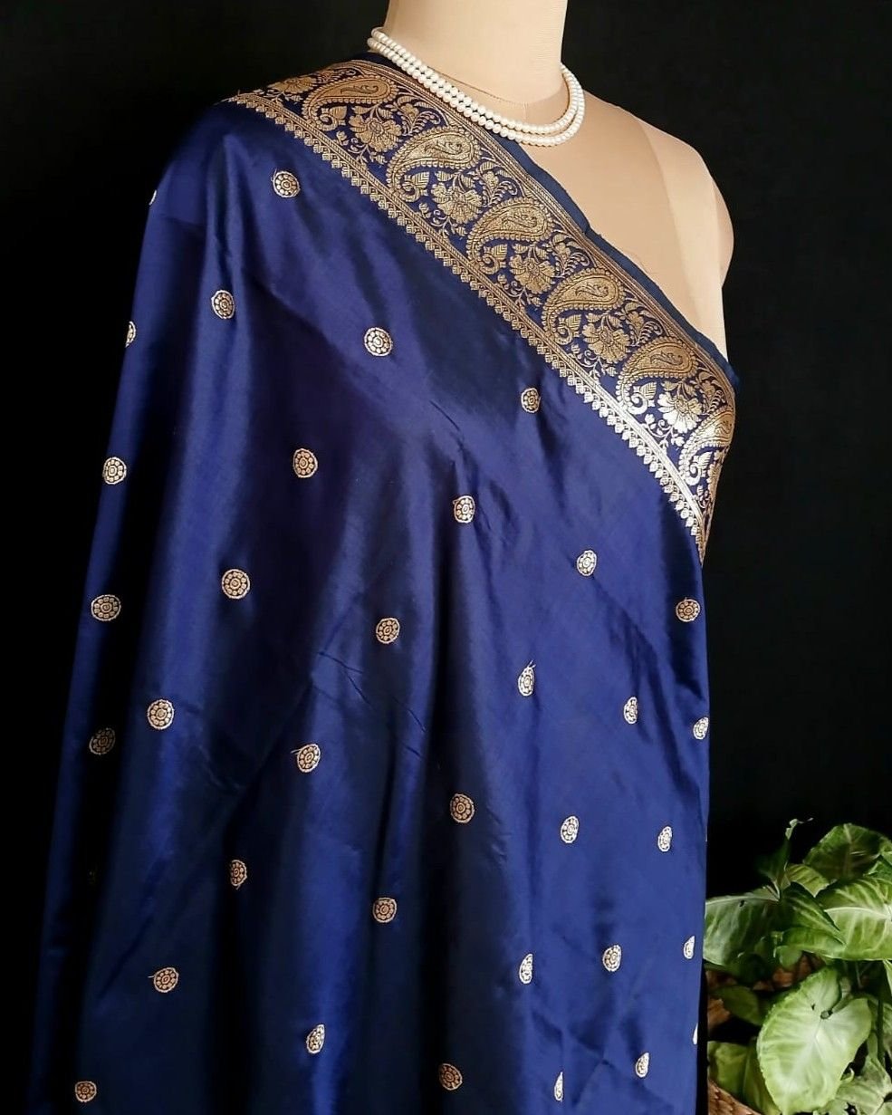 Banarasi Pure Katan Silk Dupatta – (DUPT1004) - Image 7