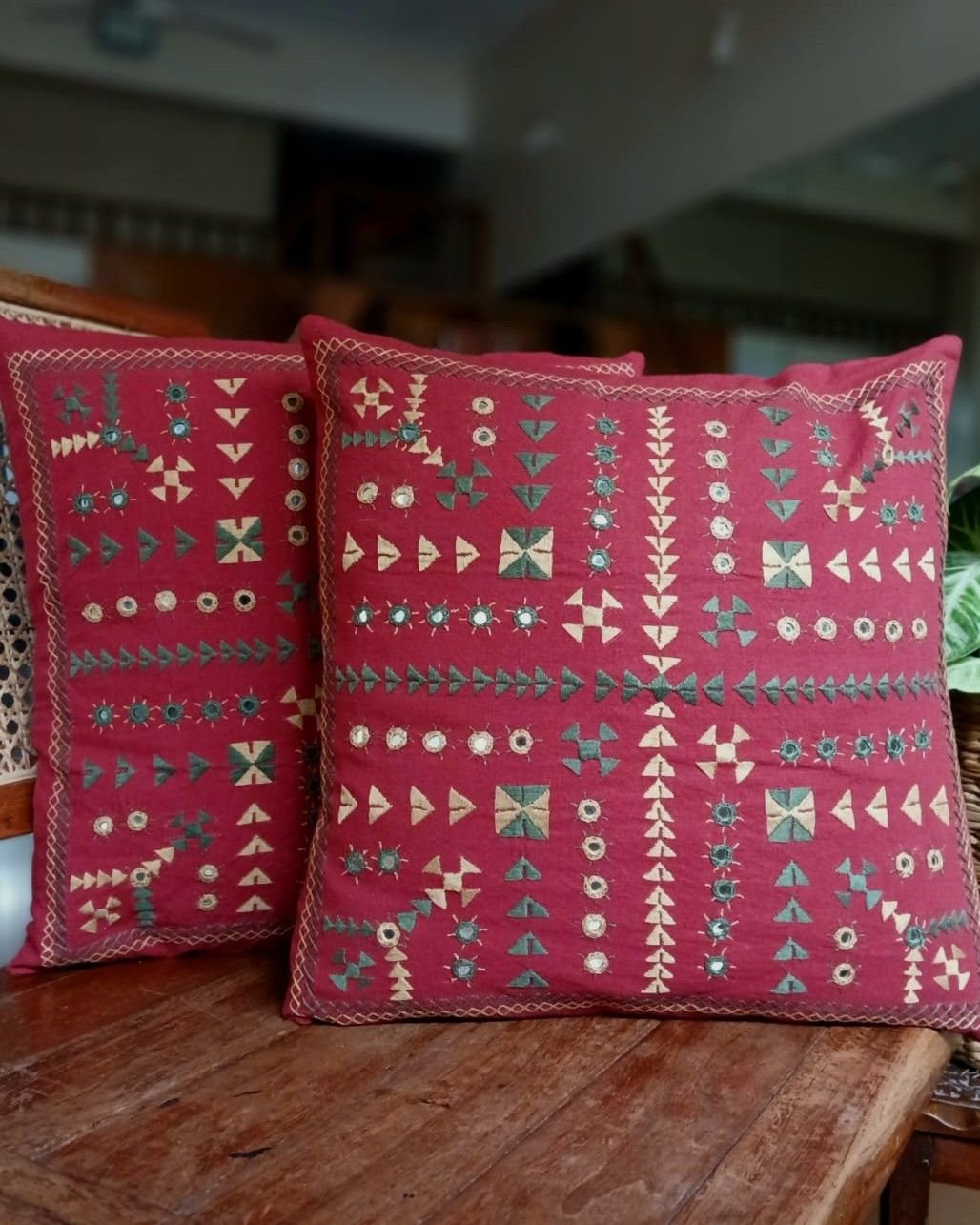 Barmer Embroidered Cushion Cover Set - (BECC0012) - Image 2