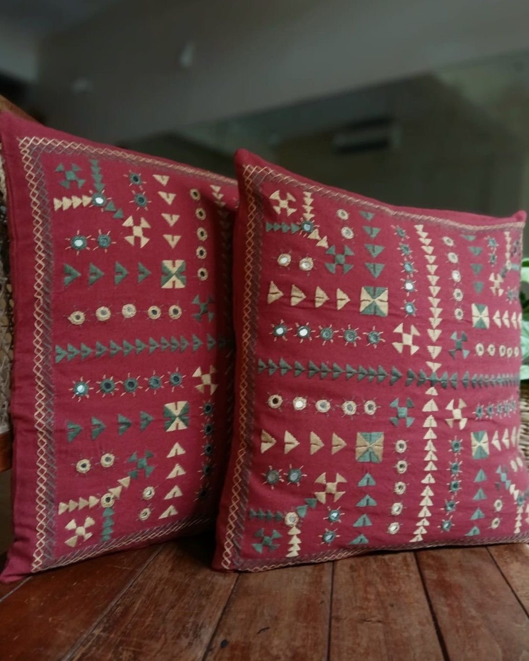 Barmer Embroidered Cushion Cover Set - (BECC0012)