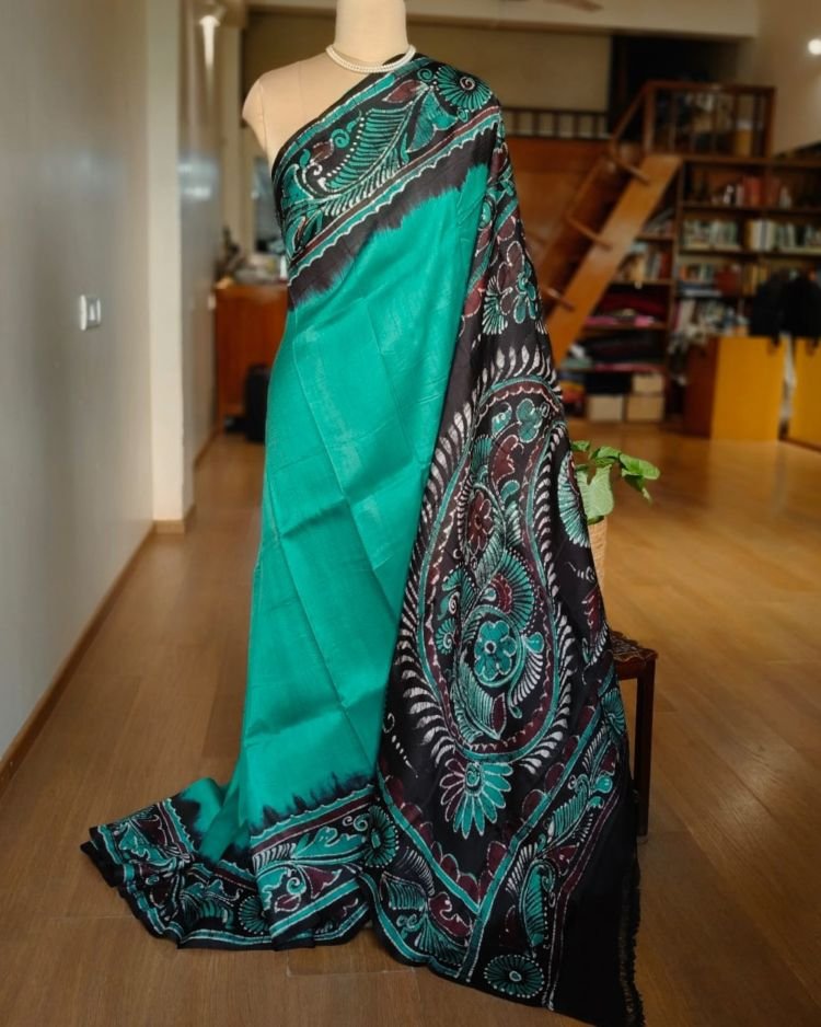 Batik Silk Saree from Murshidabad – (BSSM0021)