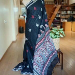 Cotton Kantha Saree from Santiniketan – (KNCS1041)