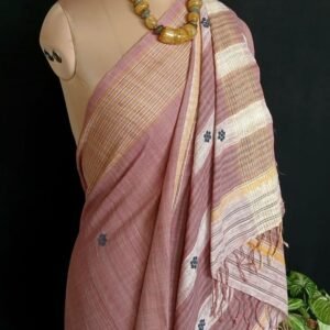 Ahimsa Eri Silk saree from Sualkuchi in Assam - (AESS0007)