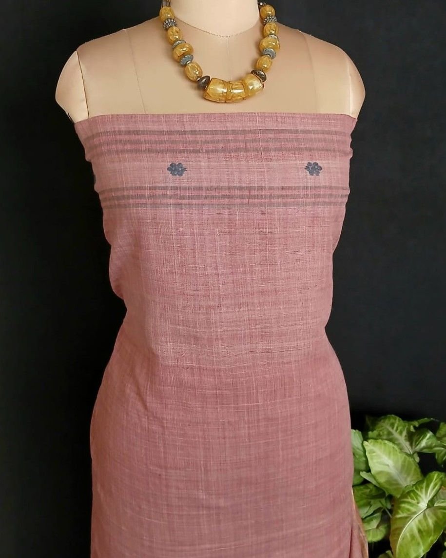 Ahimsa Eri Silk saree from Sualkuchi in Assam - (AESS0007) - Image 8